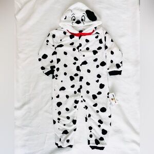 Toddler Dalmatian Print Hooded Halloween Onesie NWT